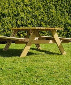 Large Wooden Picnic Table