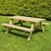 Large Wooden Picnic Table