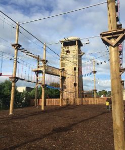 2 Level High Ropes Course / Climbing Tower / Zip Line