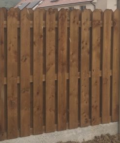 Brown Sawn Hit & Miss Fence Panel