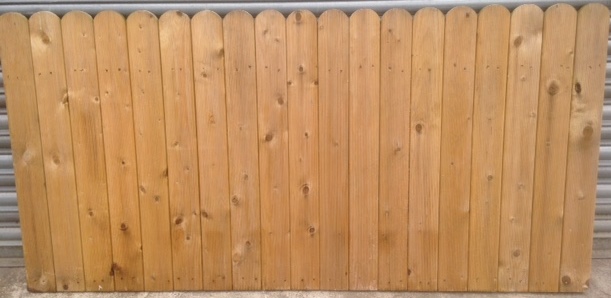 Closed Round Top Fence Panels