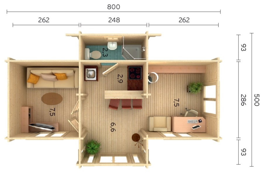 Cottage Anna 26.8 m² - Image 3