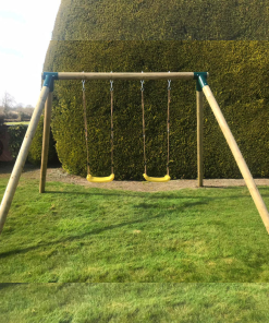 Wooden Double Swing Set