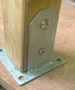 Galvanised Post Brackets 100mm x 100mm