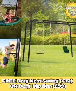 Berg PlayBase Climbing Frame Large LT (Baby Seat + Rubber Seat + Trapeze)