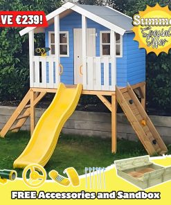 Toby Playhouse with Slide & Climbing Wall